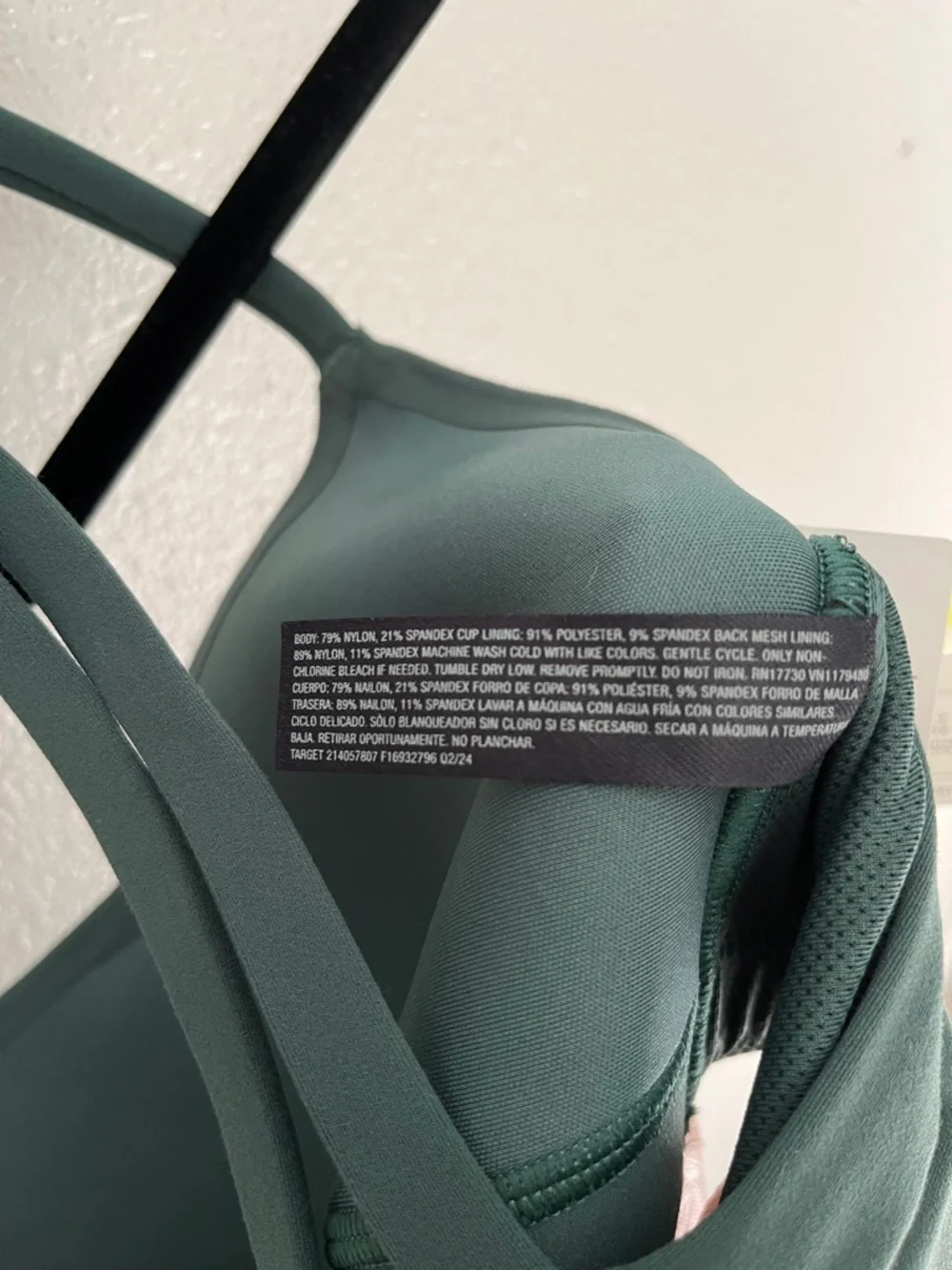 All In Motion Strappy Sports Bra Large - Picture 5 of 9